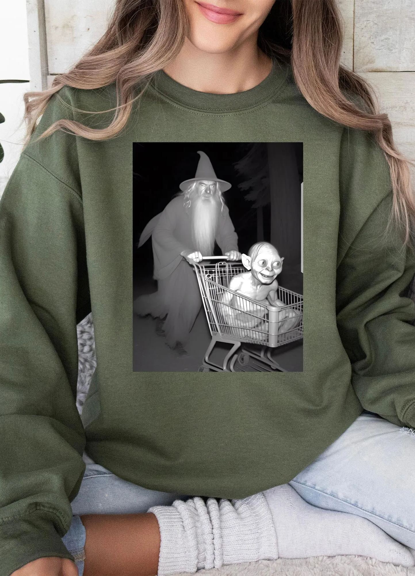 [Copy]LOTR Gandalf Quote All We Have To Decide Front Vintage Shirt Sweatshirt