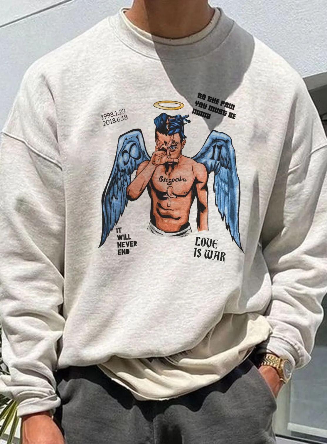 XXX TENTACION Love is War – Men sweatshirt