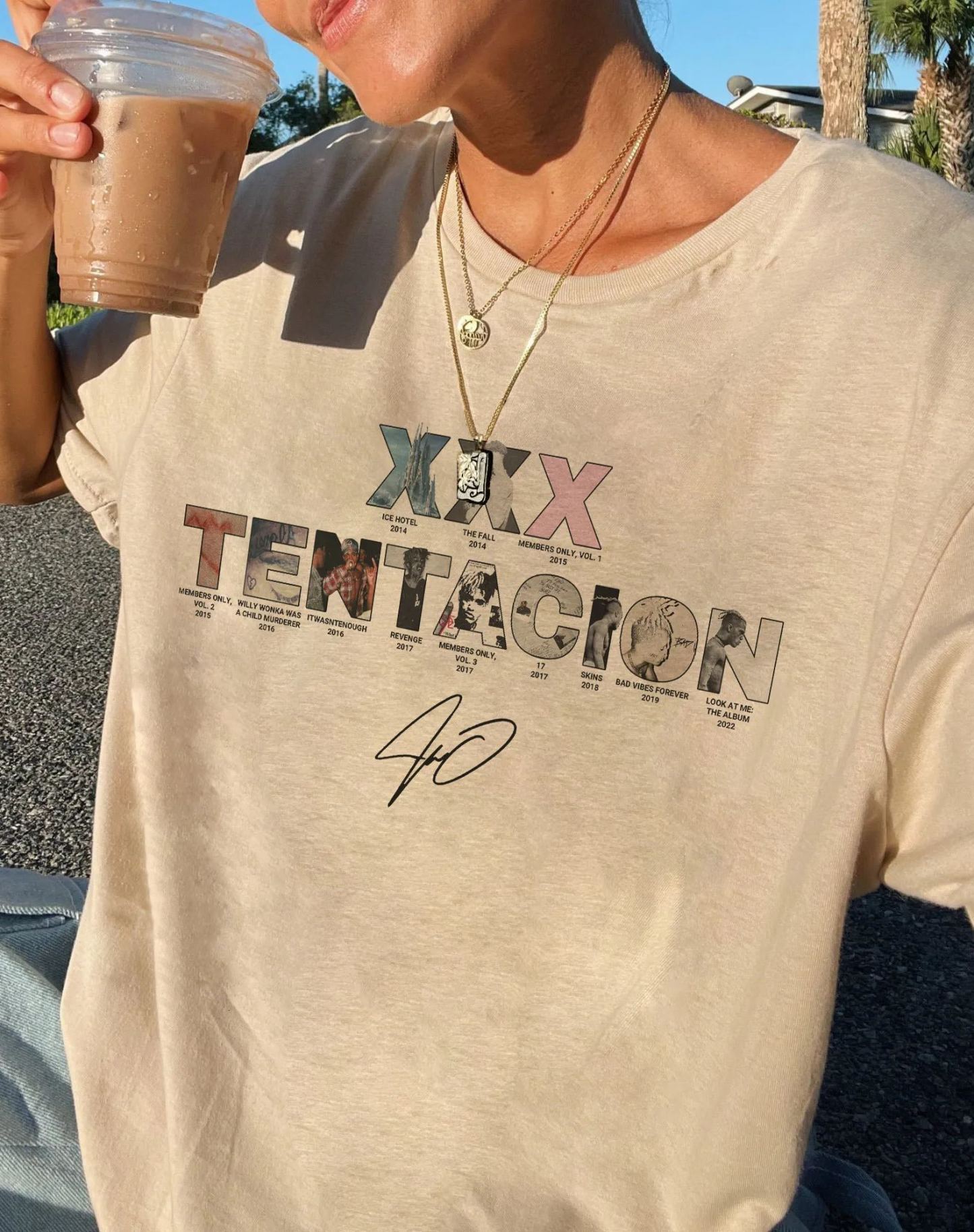 XXXTentacion Inspired Vintage Rap Shirt a6 Tee For Women