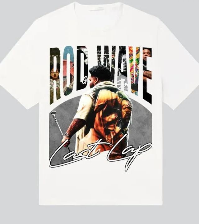 Rod Wave Personalized Casual Print Round Neck Men's Short-Sleeved T-Shirt