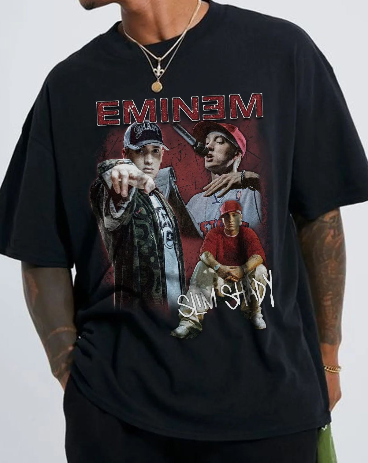 Eminem Slim Shady Vintage 2 T Shirt Men
