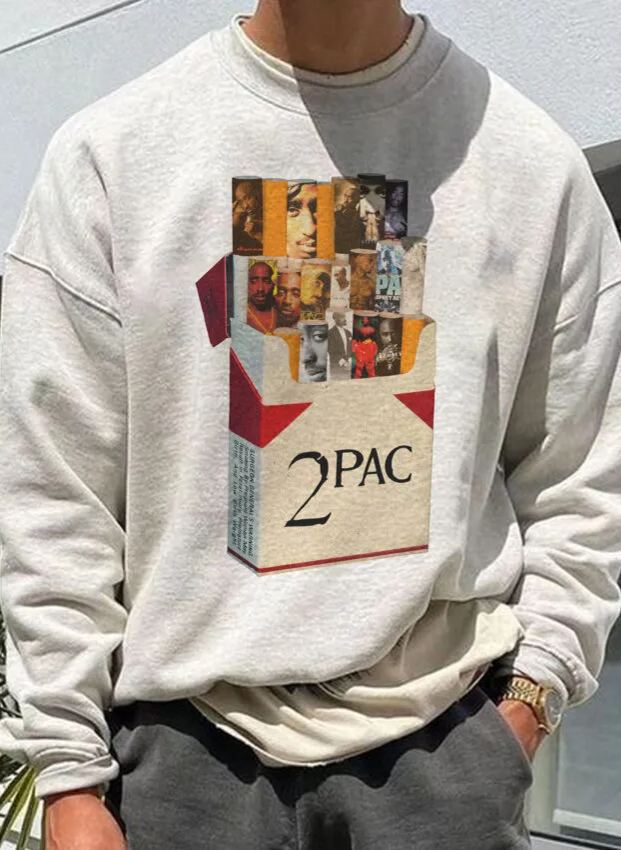 2PAC Album Vintage Sweatshirt For Men