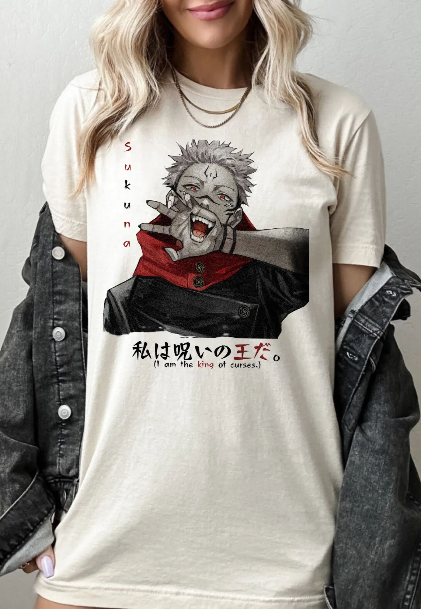 Jujutsu Kaisen Sukuna Vintage Shirts