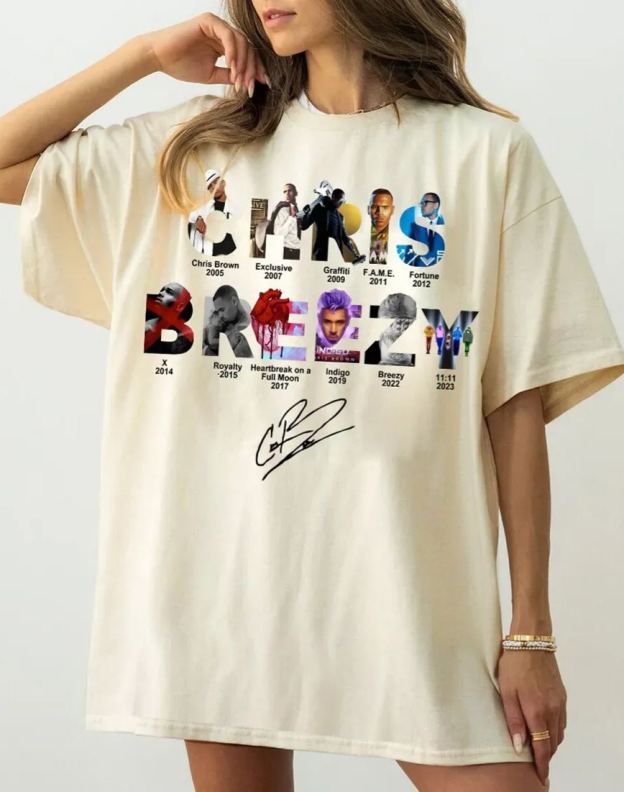 Chris Brown Breezy Album Concert?Graphic Tee For Women