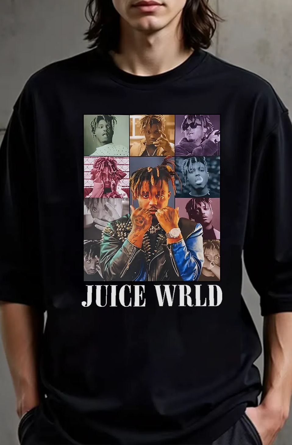 Juice Wrld  Portrait  Tee For Men