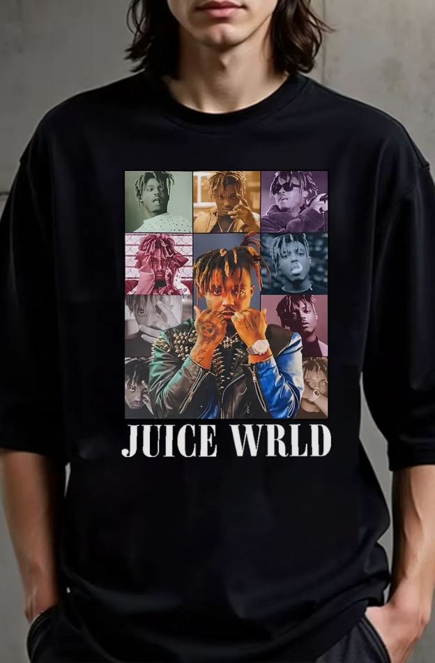 Juice Wrld  Portrait  Tee For Men