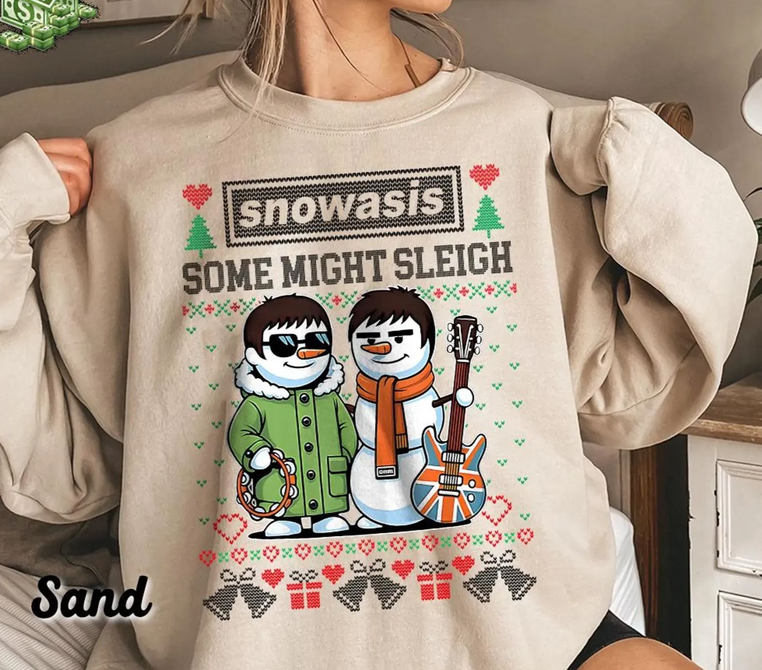 Snowasis Some Might Sleigh Christmas Sweatshirt