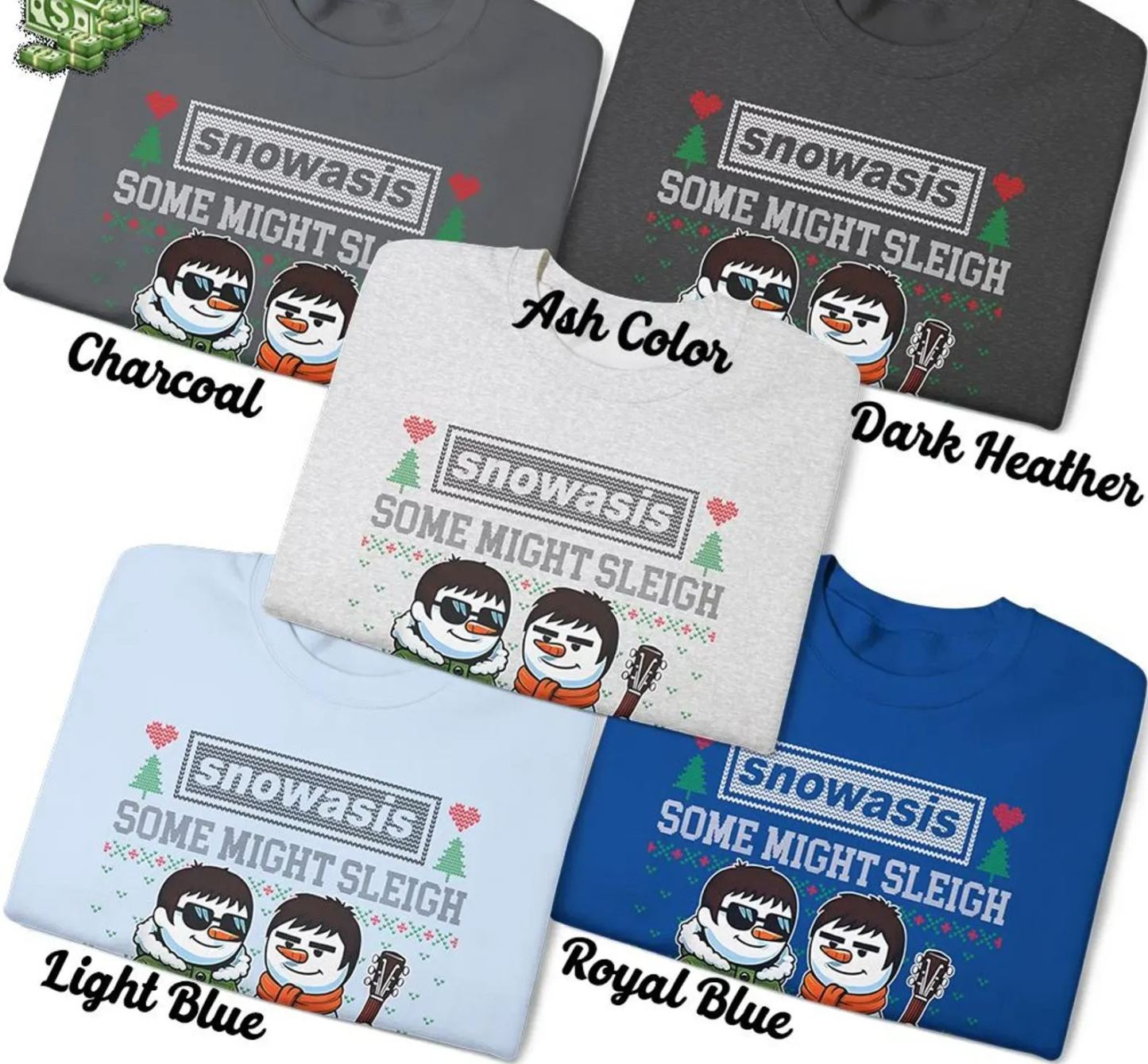 Snowasis Some Might Sleigh Christmas Sweatshirt