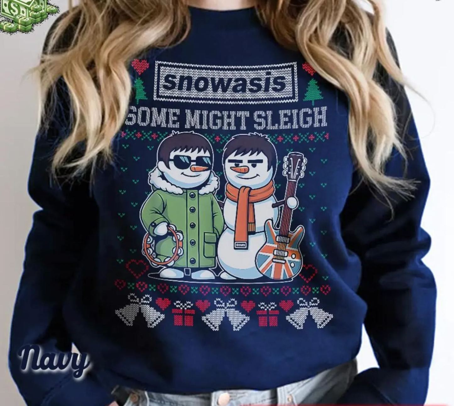Snowasis Some Might Sleigh Christmas Sweatshirt