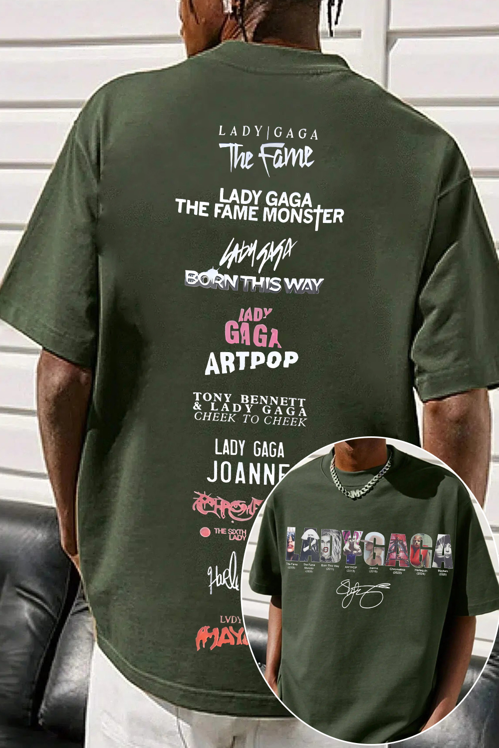 Lady Gaga Music Tee For Men