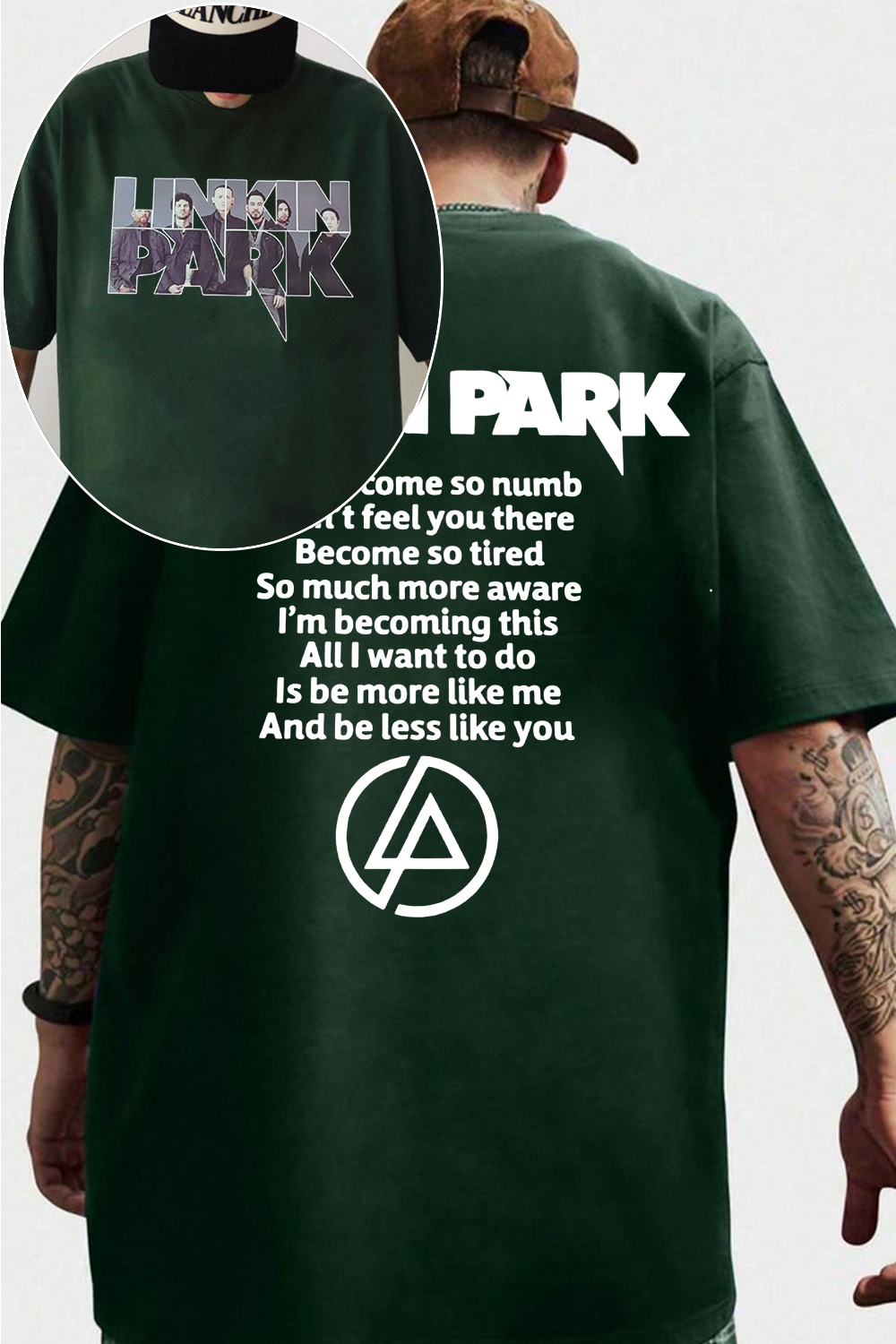 lP fan 2-side printed T-shirt