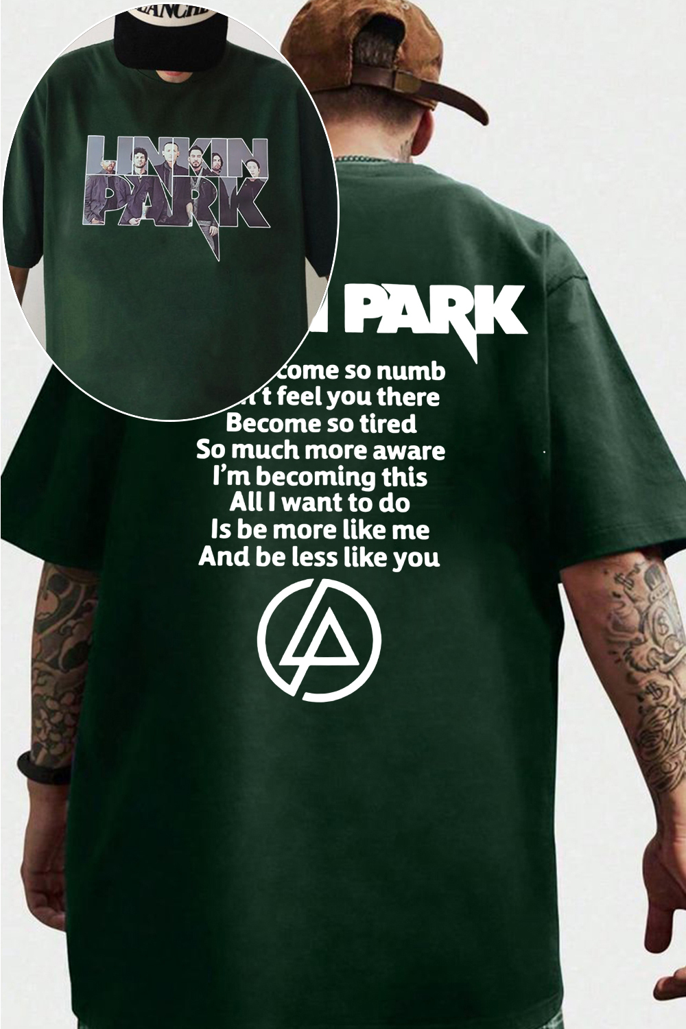 lP fan 2-side printed T-shirt