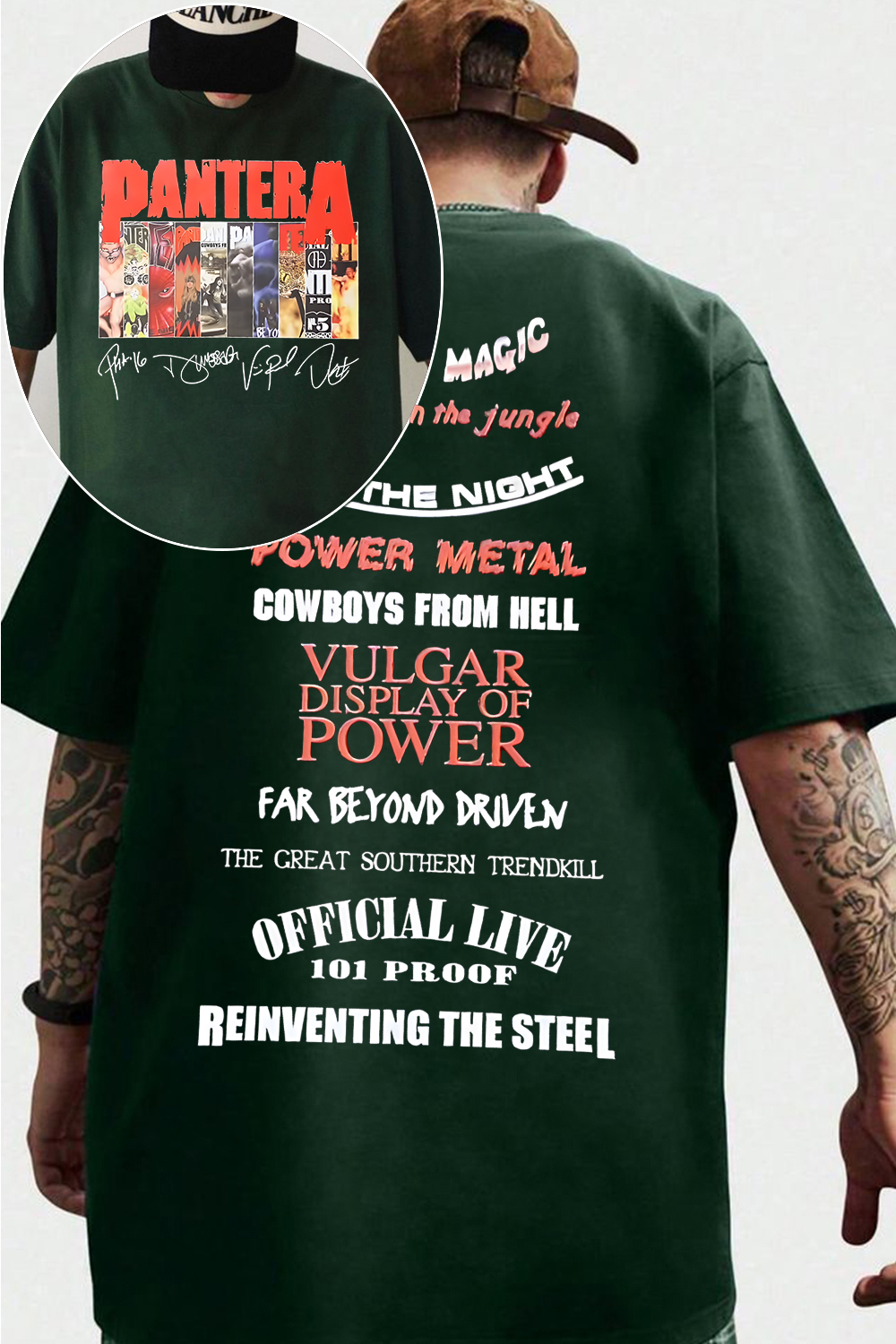 Pantera 2-side printed short-sleeved T-shirt