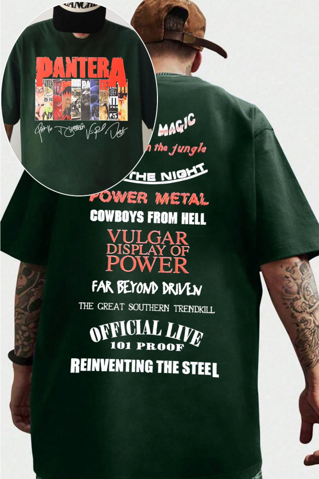 Pantera 2-side printed short-sleeved T-shirt