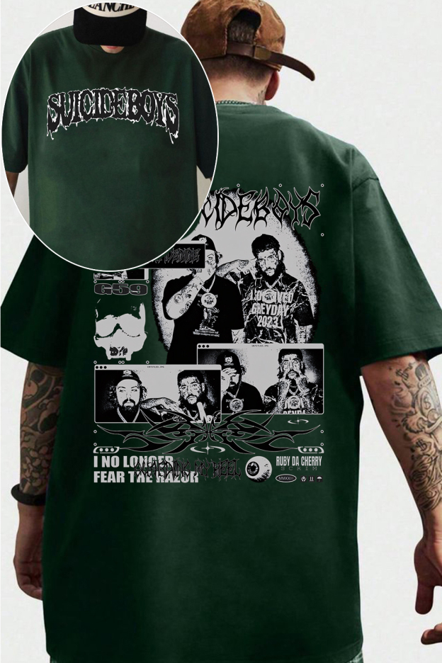 uicideboys casual 2-side printed MEN tee