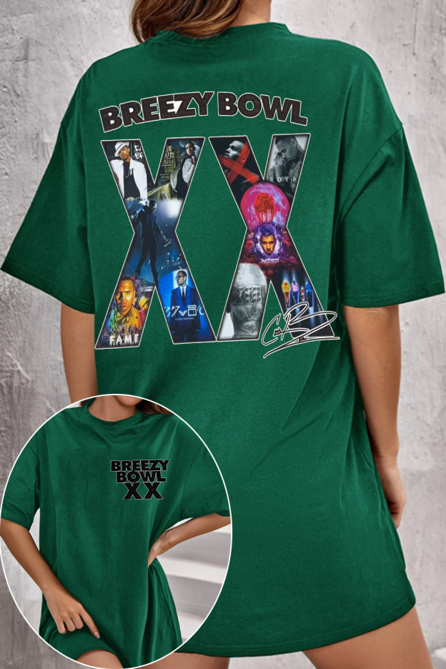 2 Sided chris b Graphic Shirt For Women