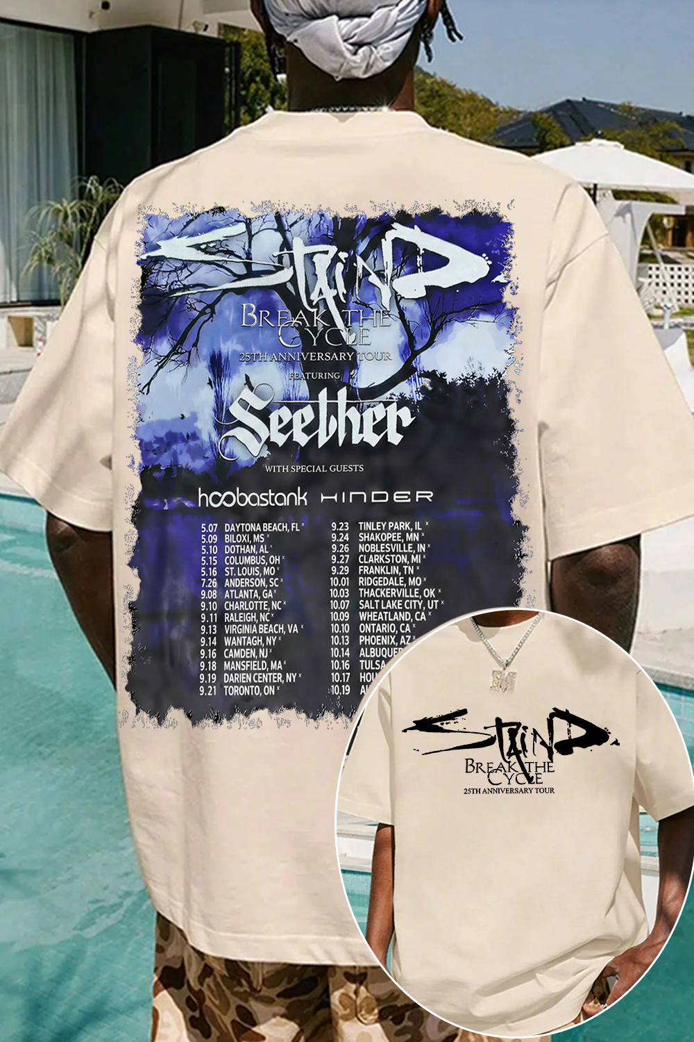 Staind Band Aaron Lewis Tee