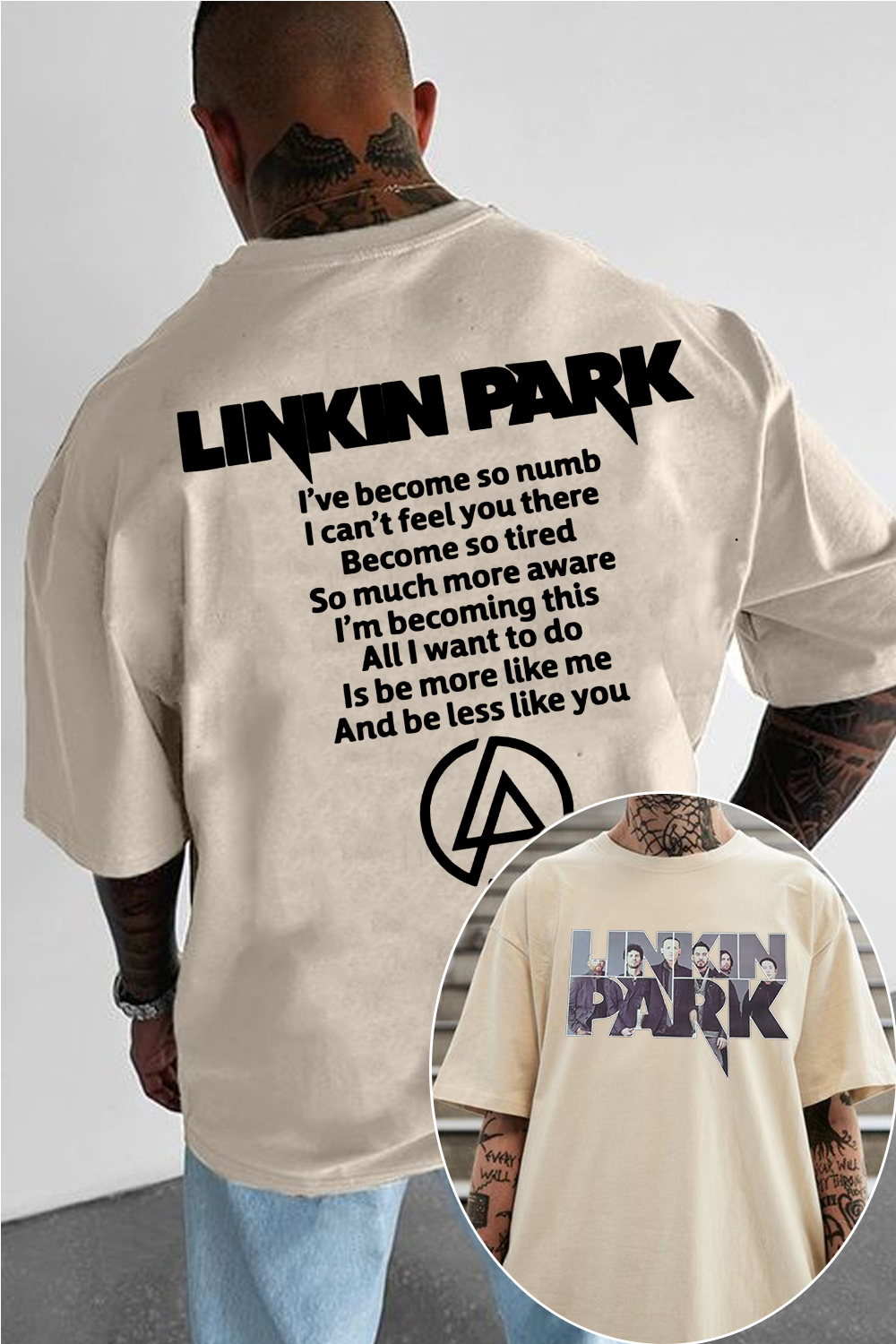 lP fan 2-side printed T-shirt