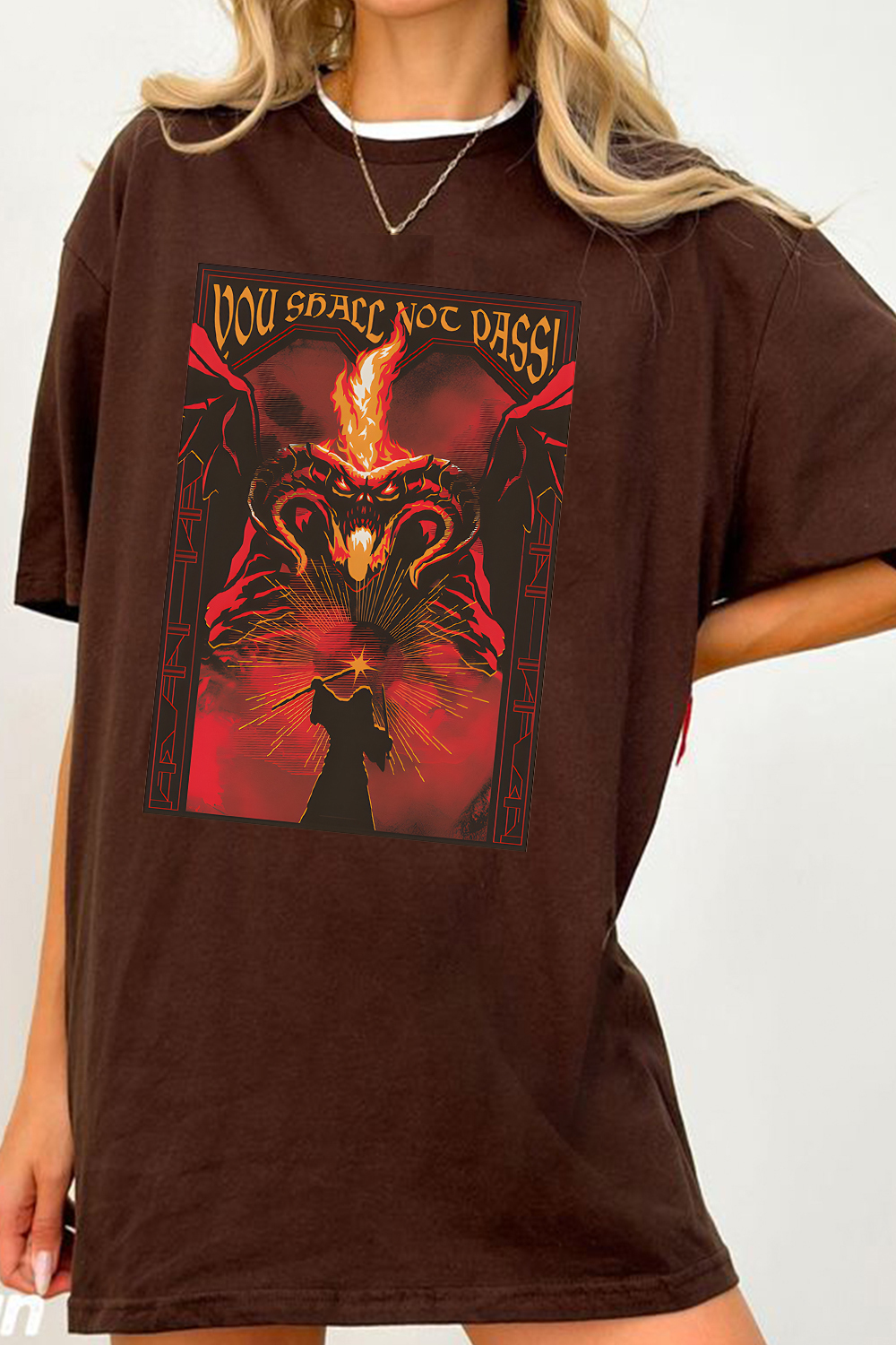 Fire and shadow clash LOTR Tee For Women