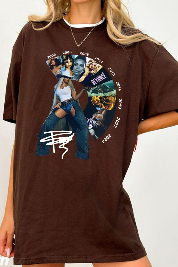 Beyoncé Carter Cowboy Tour Album Tee For Women
