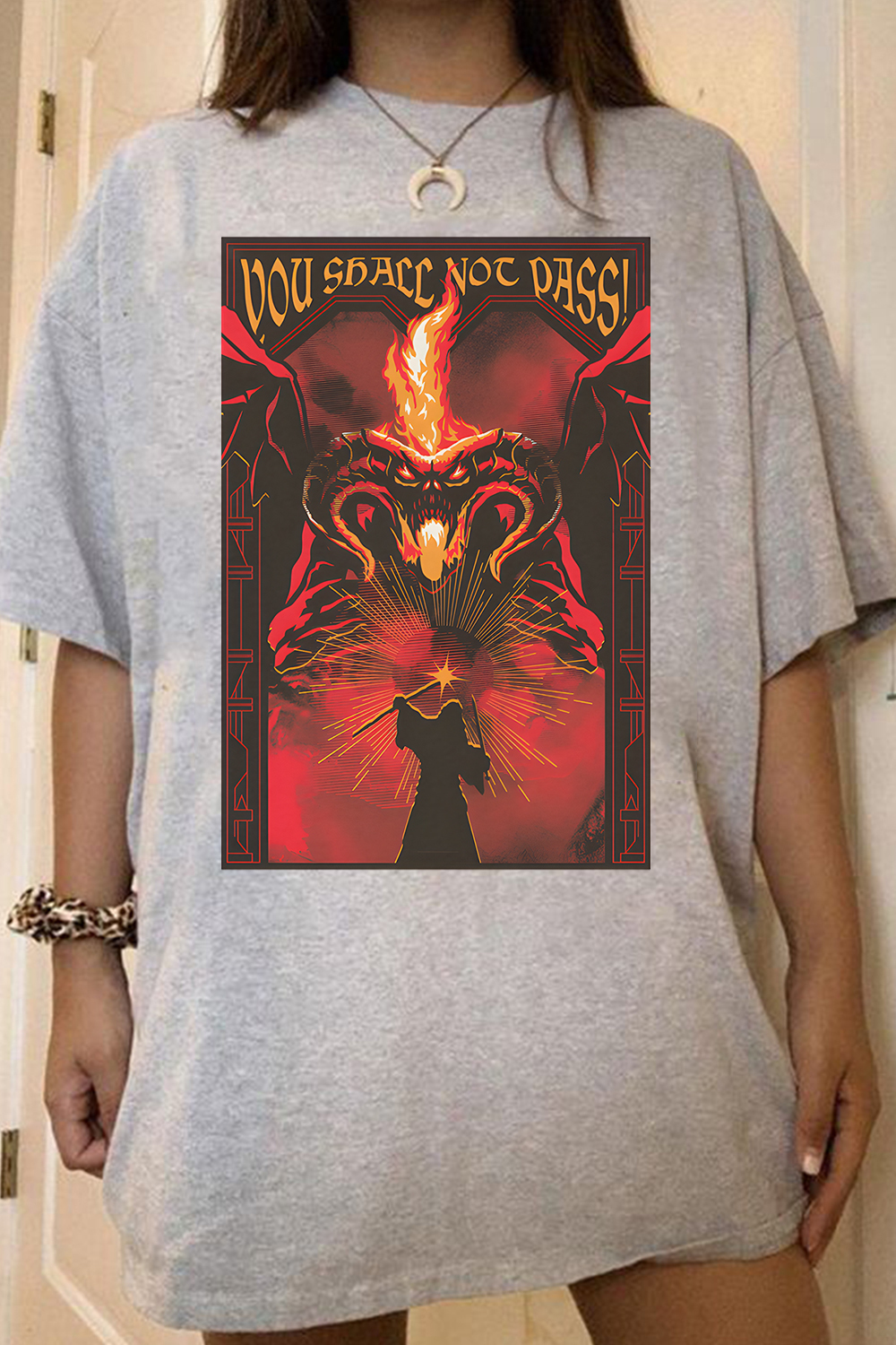 Fire and shadow clash LOTR Tee For Women