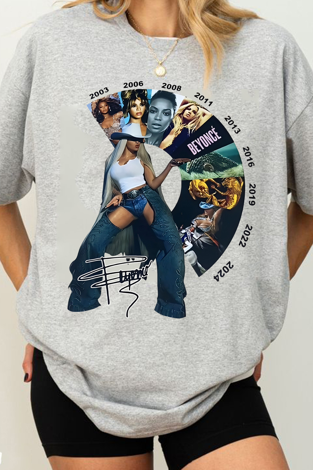 Beyoncé Carter Cowboy Tour Album Tee For Women
