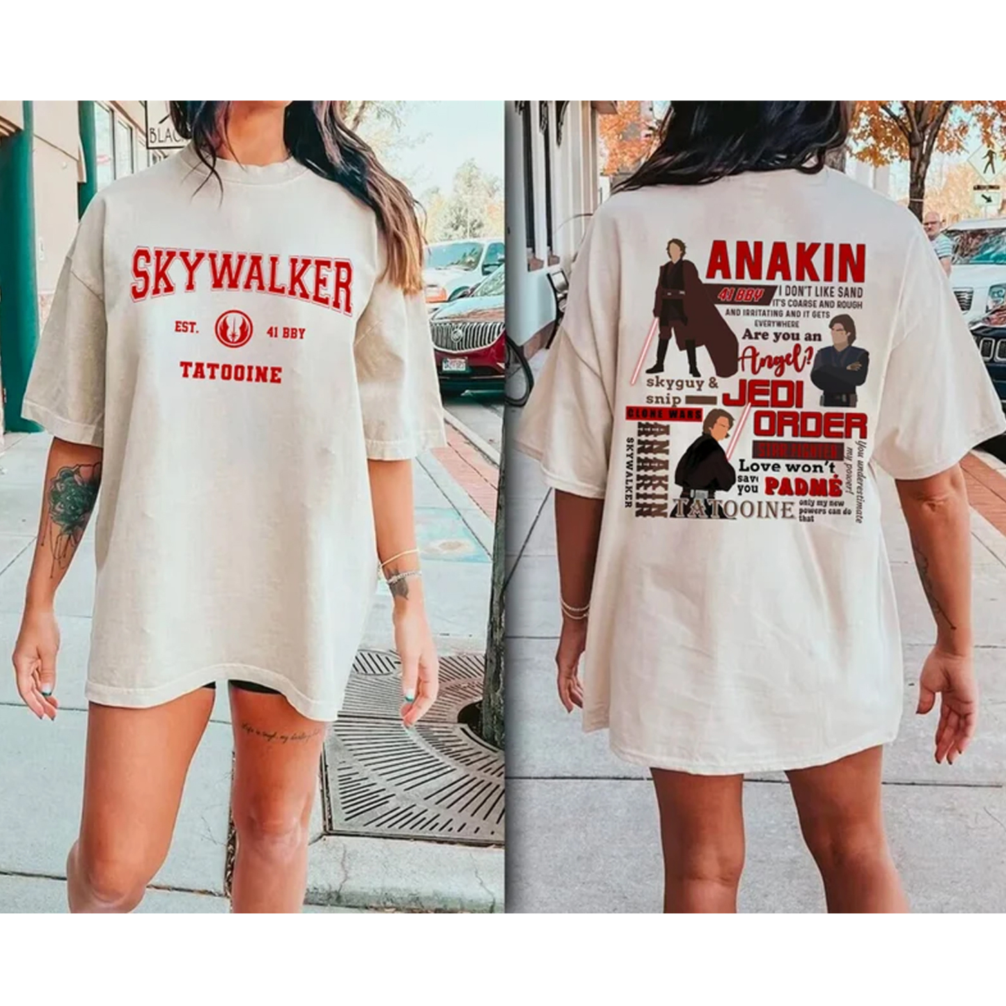 Anakin Skywalker Star Wars 2-Sides tshirt