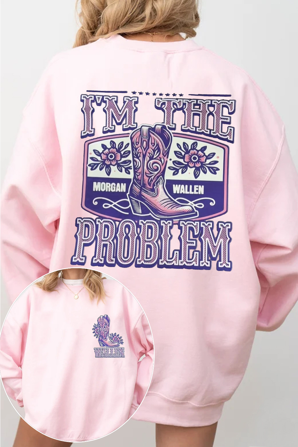 morganwallen music fans women's sweatshirt