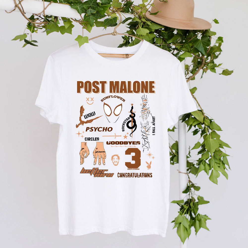 Post Malone Best Songs T-shirt
