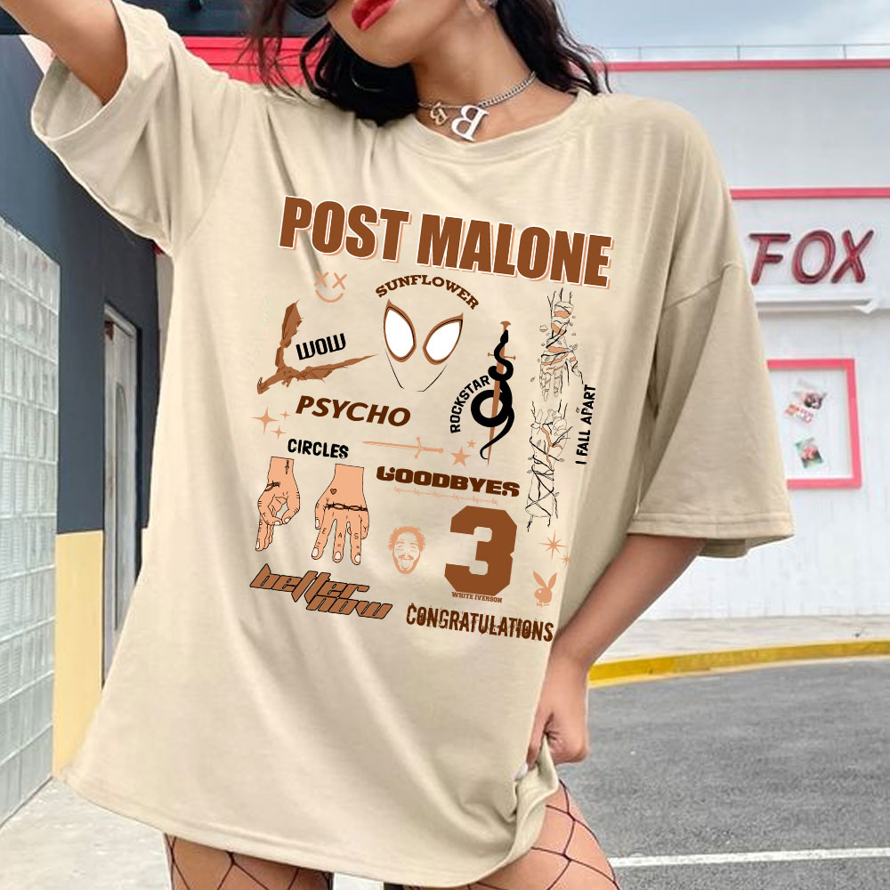 Post Malone Best Songs T-shirt