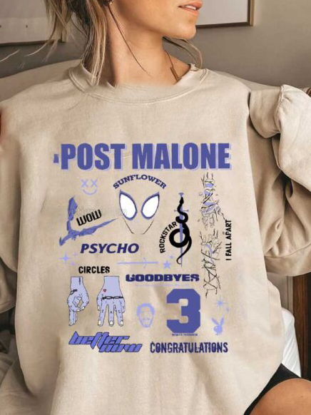 Post Malone Best Songs Sweatshirt