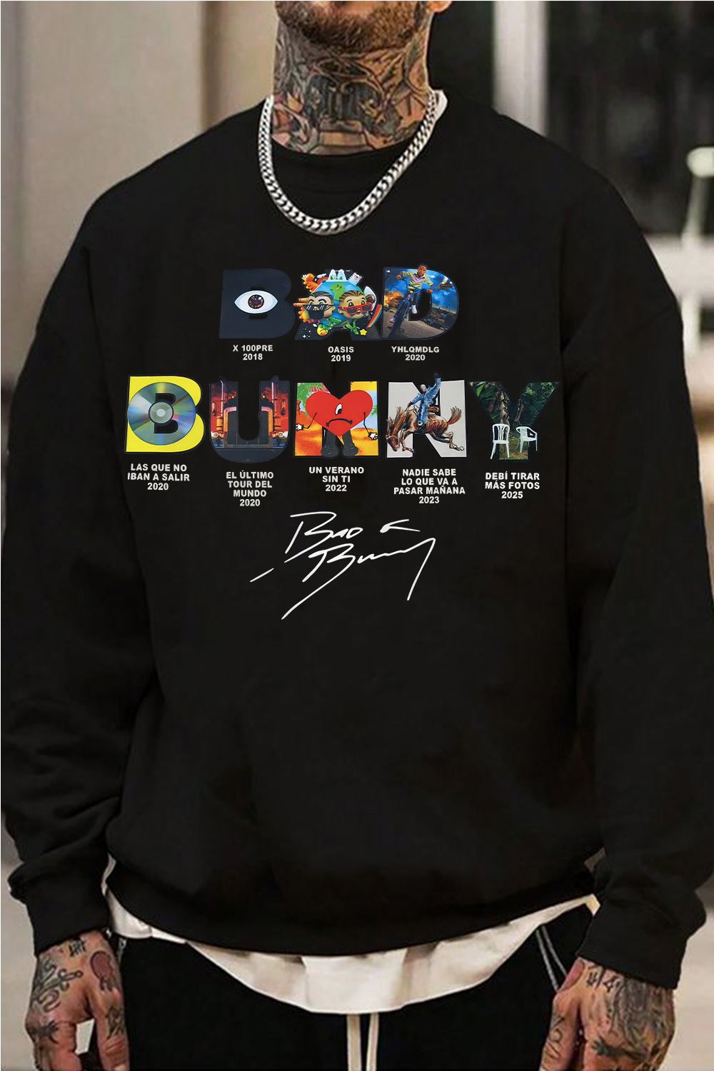 Bad Bunny Concert DTML Album Sweatshirt For Men