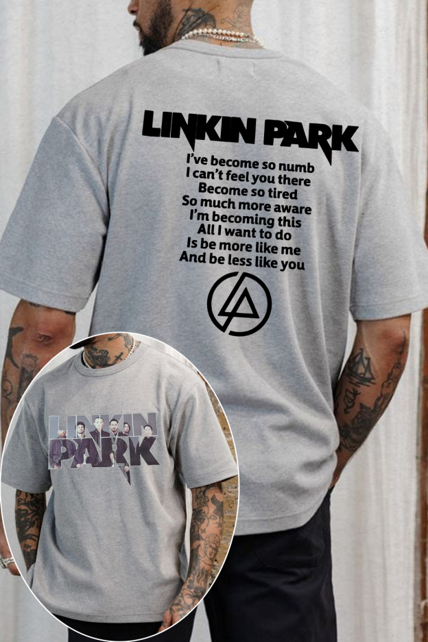 lP fan 2-side printed T-shirt