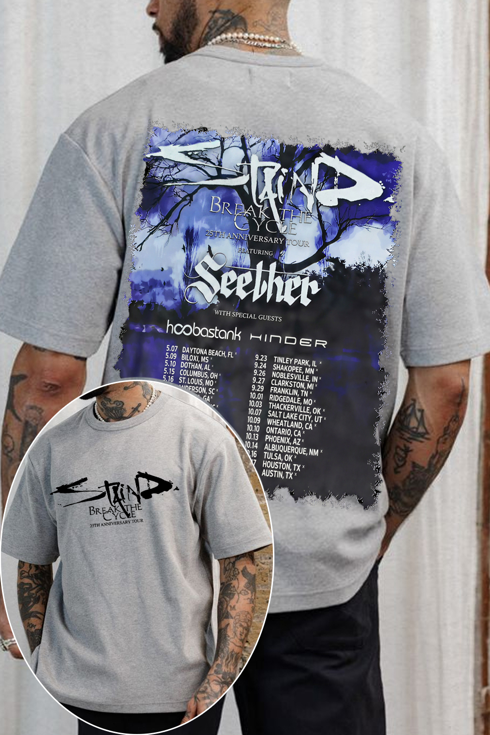 Staind Band Aaron Lewis Tee