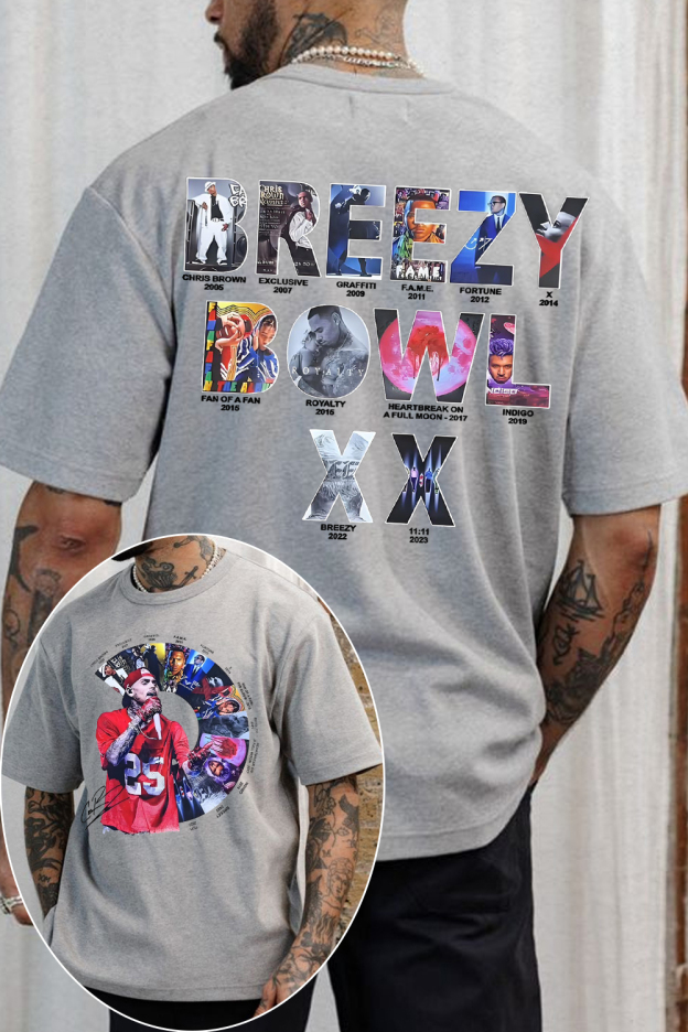 cb 2-side printed Tee For Men