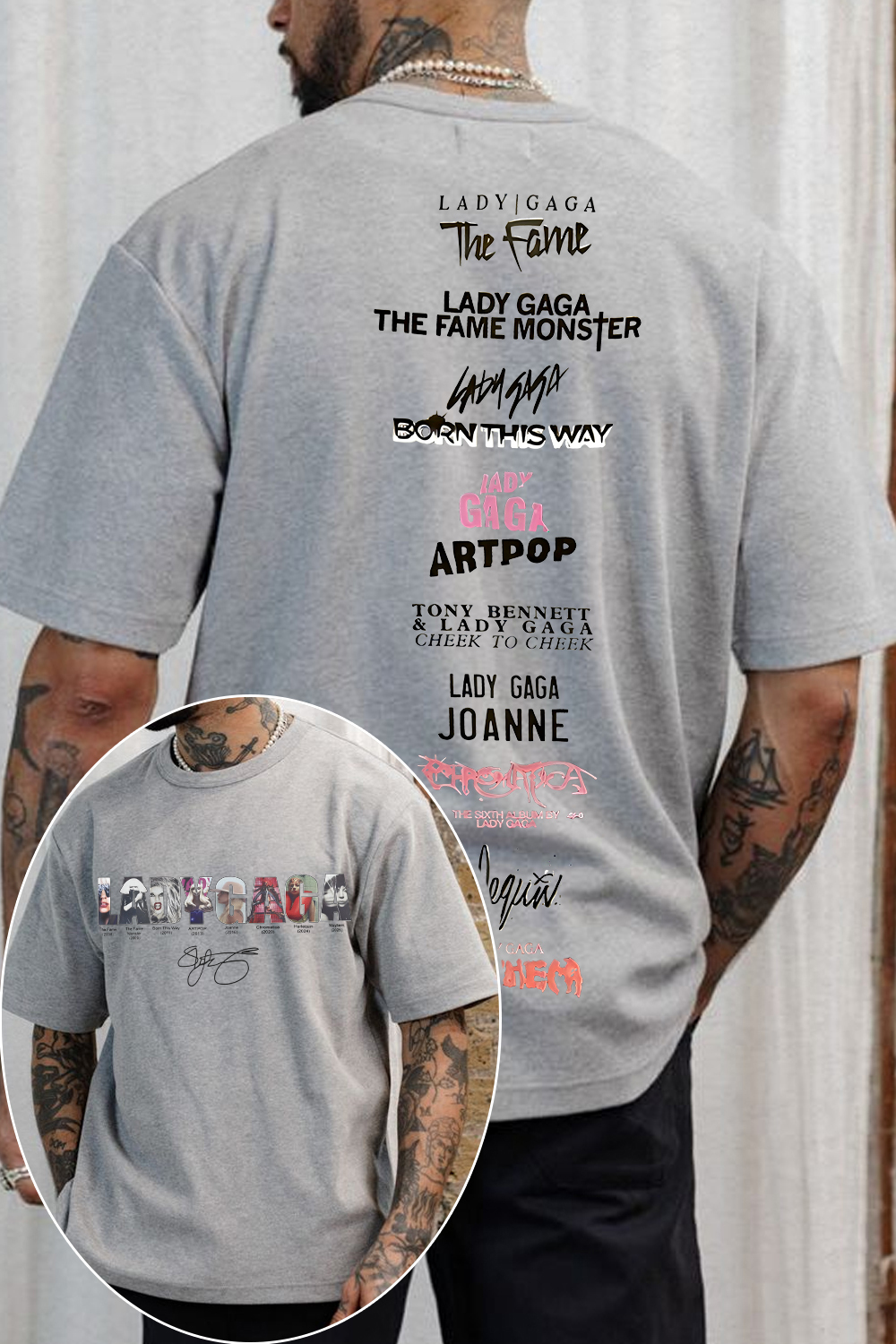 Lady Gaga Music Tee For Men