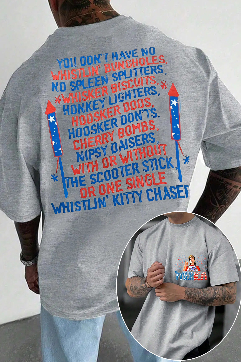 4th of July 2-Sided T-Shirt