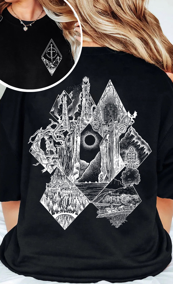 Middle Earth Lotr Tee For Women