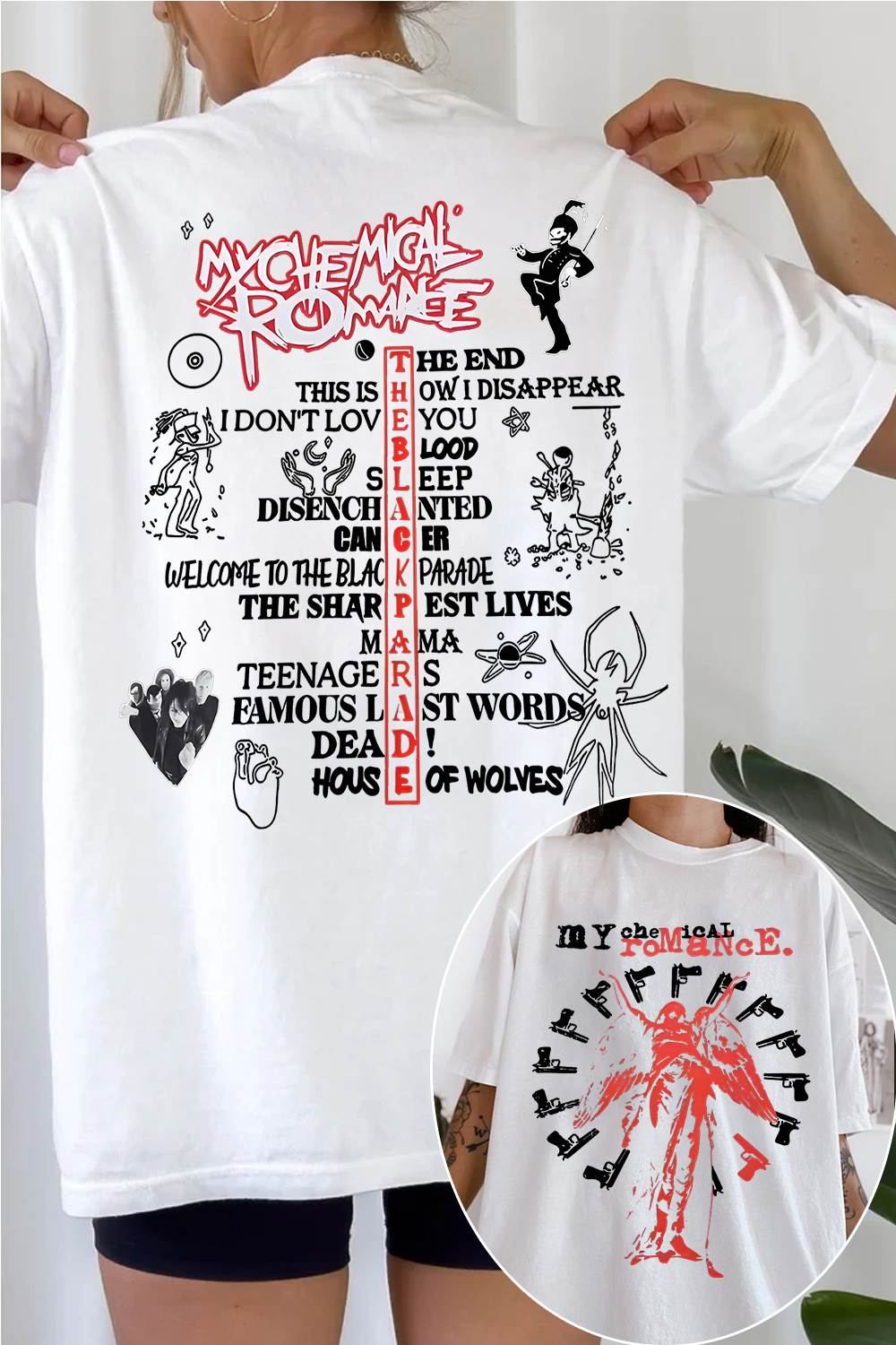 MCR 2-sided WOMEN printed tee