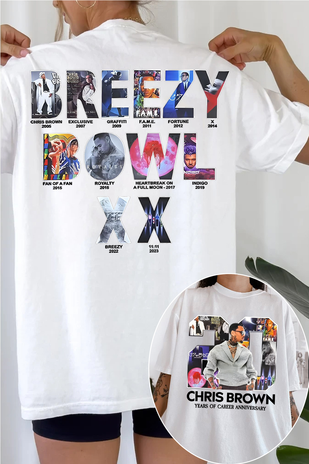 cb 2-side printed Tee For Women