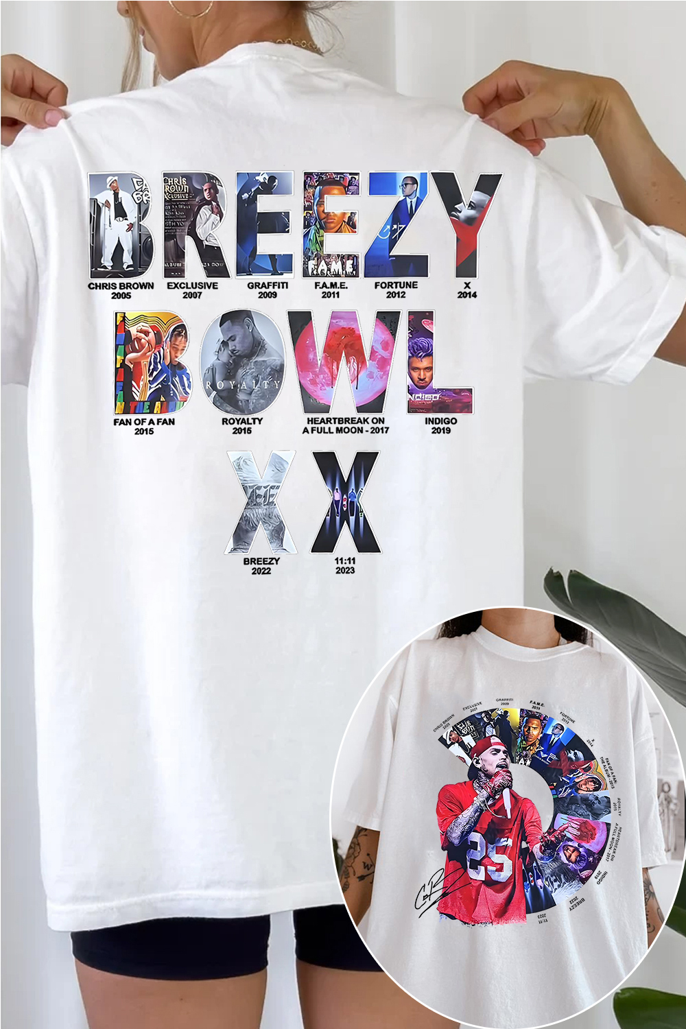 cb 2-side printed Tee For Women