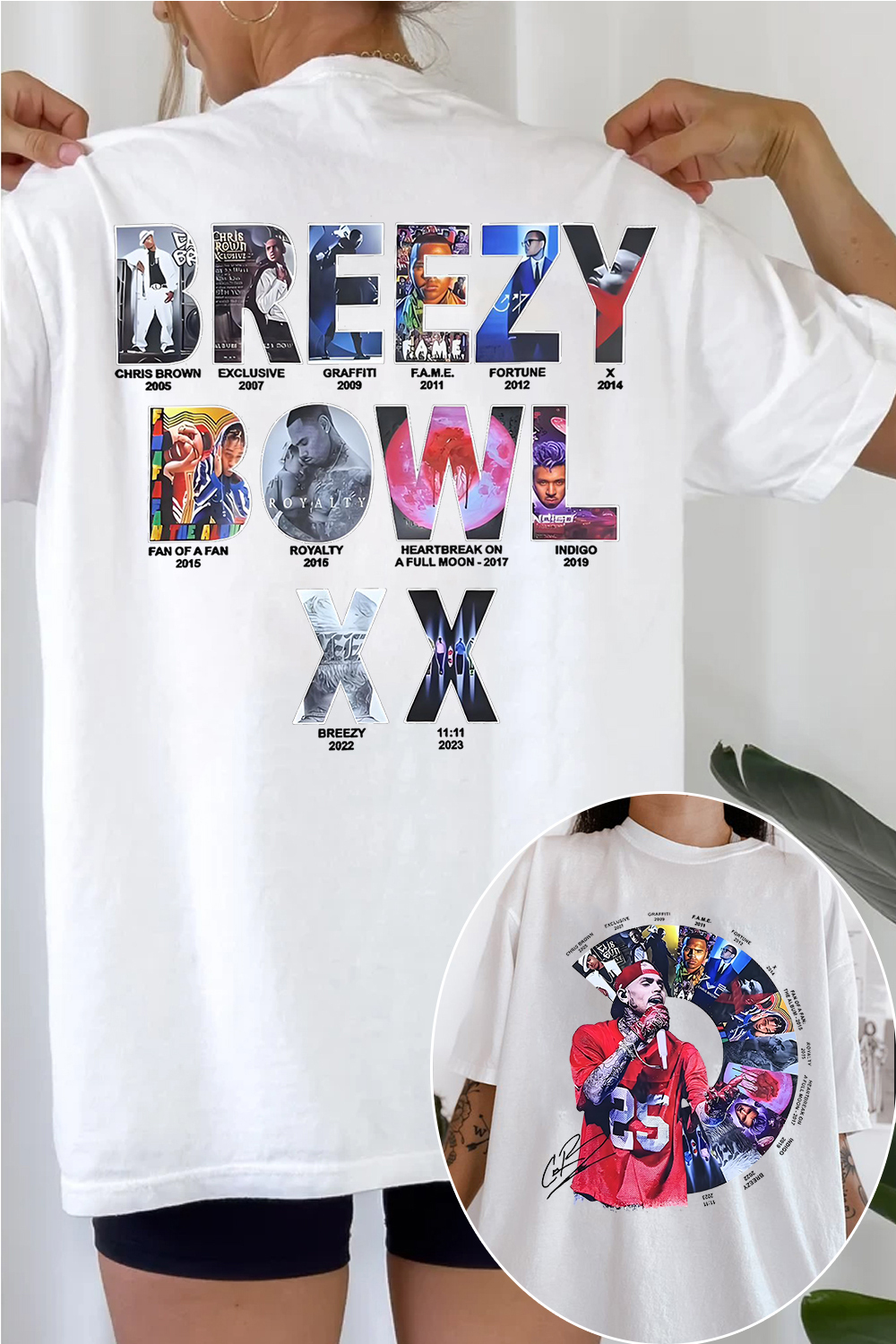 cb 2-side printed Tee For Women