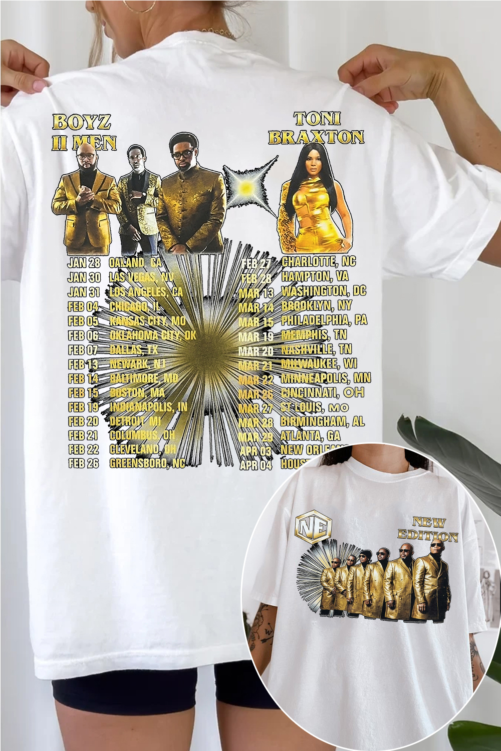 New Edition Way Tour 2026 Tee For Women