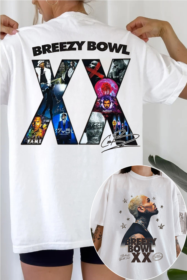 2 Sided Chris Brown Graphic Shirt For Women