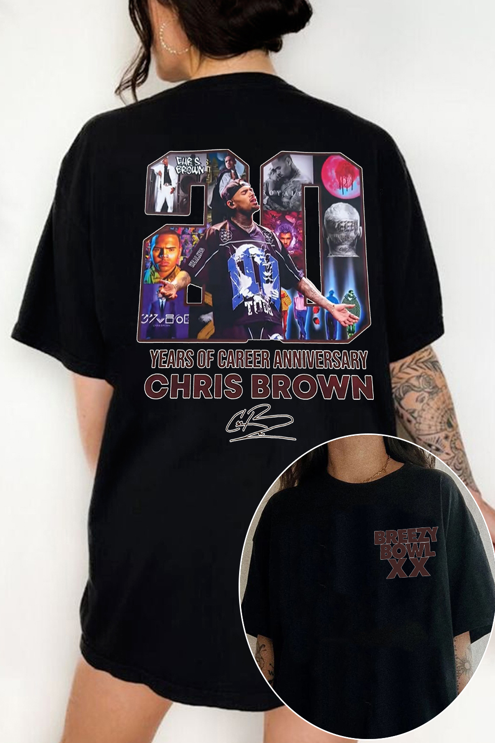 chrisbrown 2025 tour t-shirt