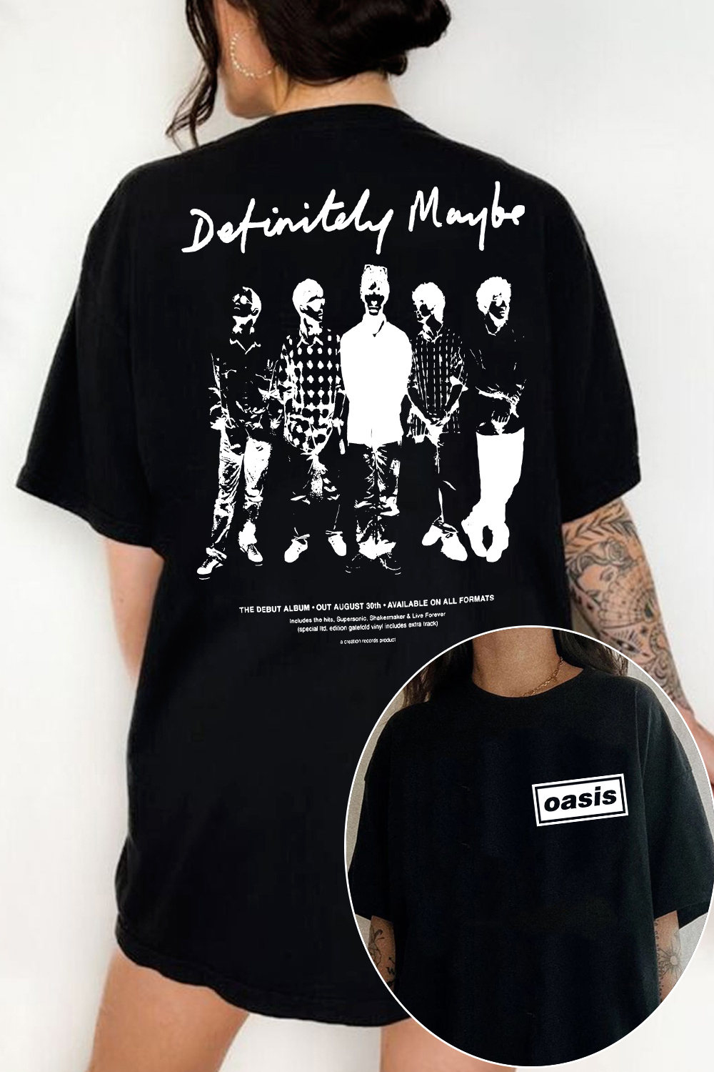 Oasis Unisex T Shirt Definitely Maybe Promo Official Reunion Tour 2025