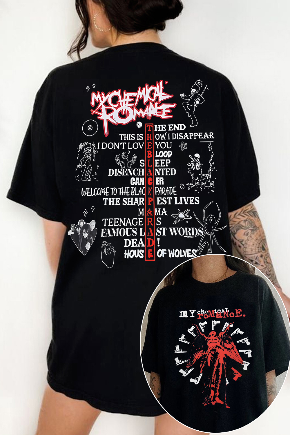 MCR 2-sided WOMEN printed tee