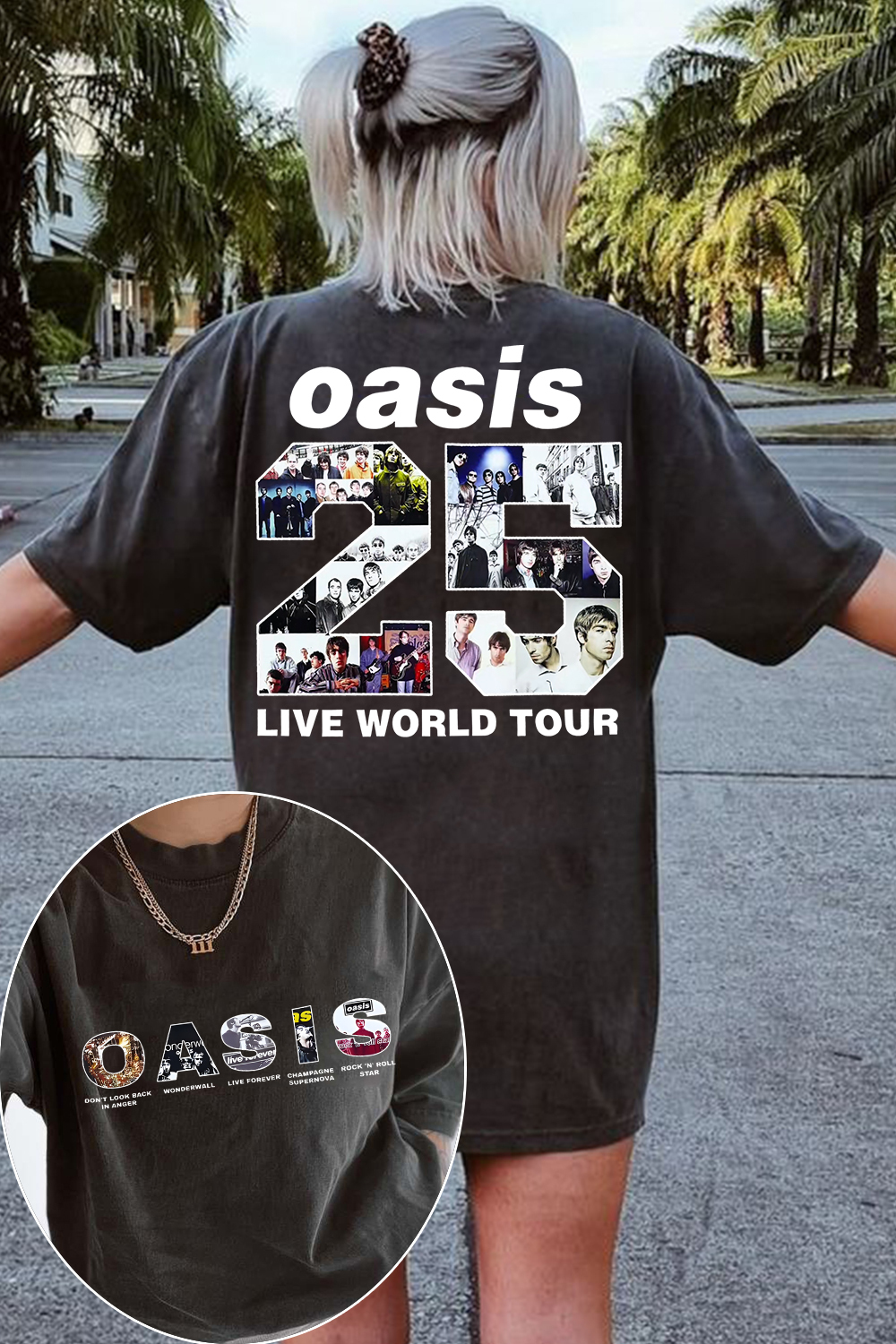 Oasis Unisex T Shirt Definitely Maybe Promo Official Reunion Tour 2025