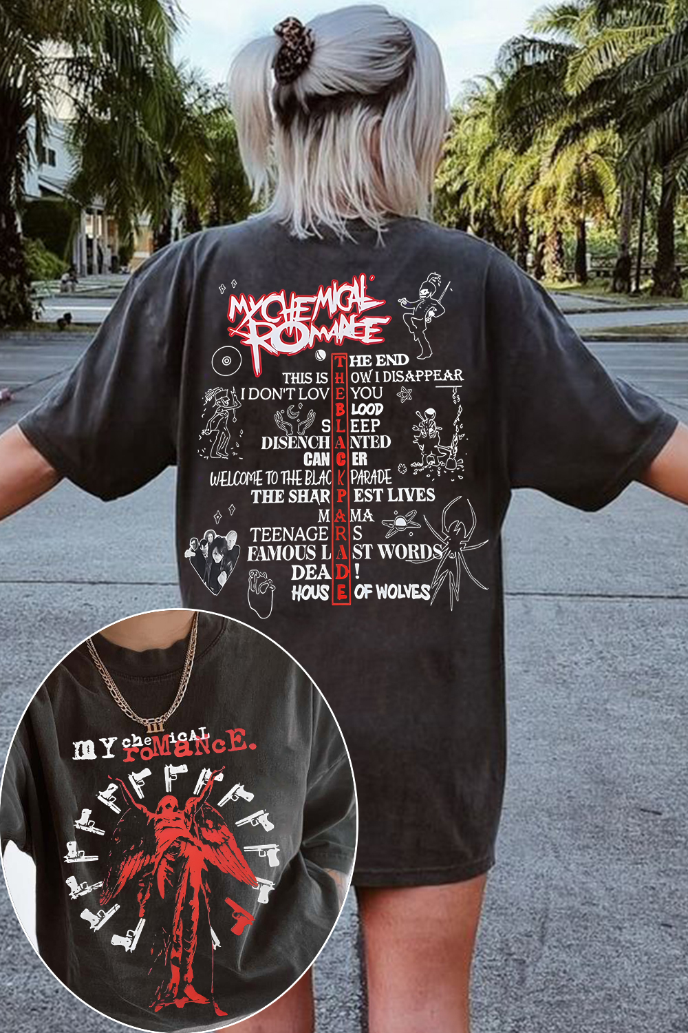 MCR 2-sided WOMEN printed tee