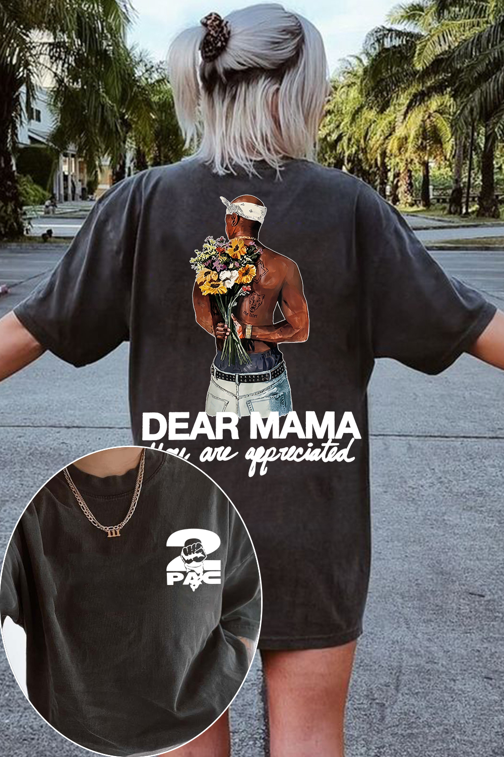 2pac Two-Sided Women Tee
